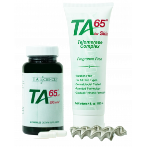 TA-65® 250 Units 90 Capsules + TA-65® For Skin 118 gr.