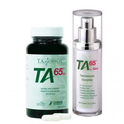 TA-65® 250 Units 90 Capsules + TA-65® For Skin 30 gr. Airless